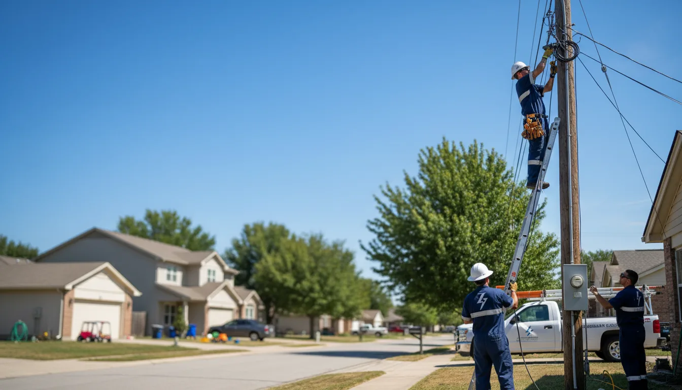 Residential electrician providing installation services in Covel, WV